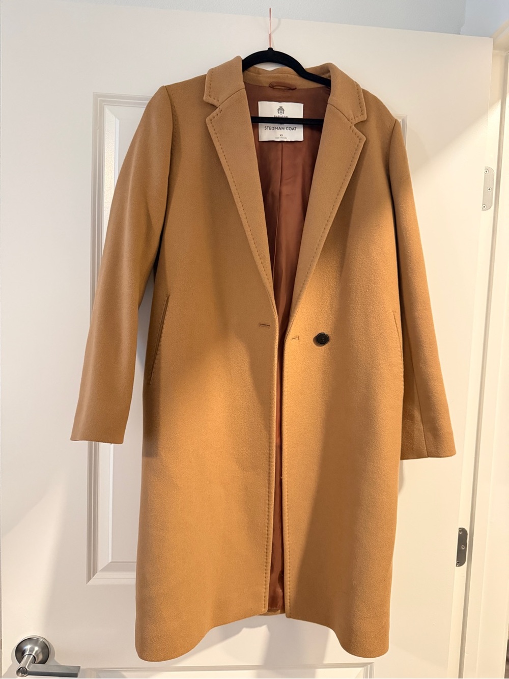 Aritzia Babaton Camel Stedman Coat in XS